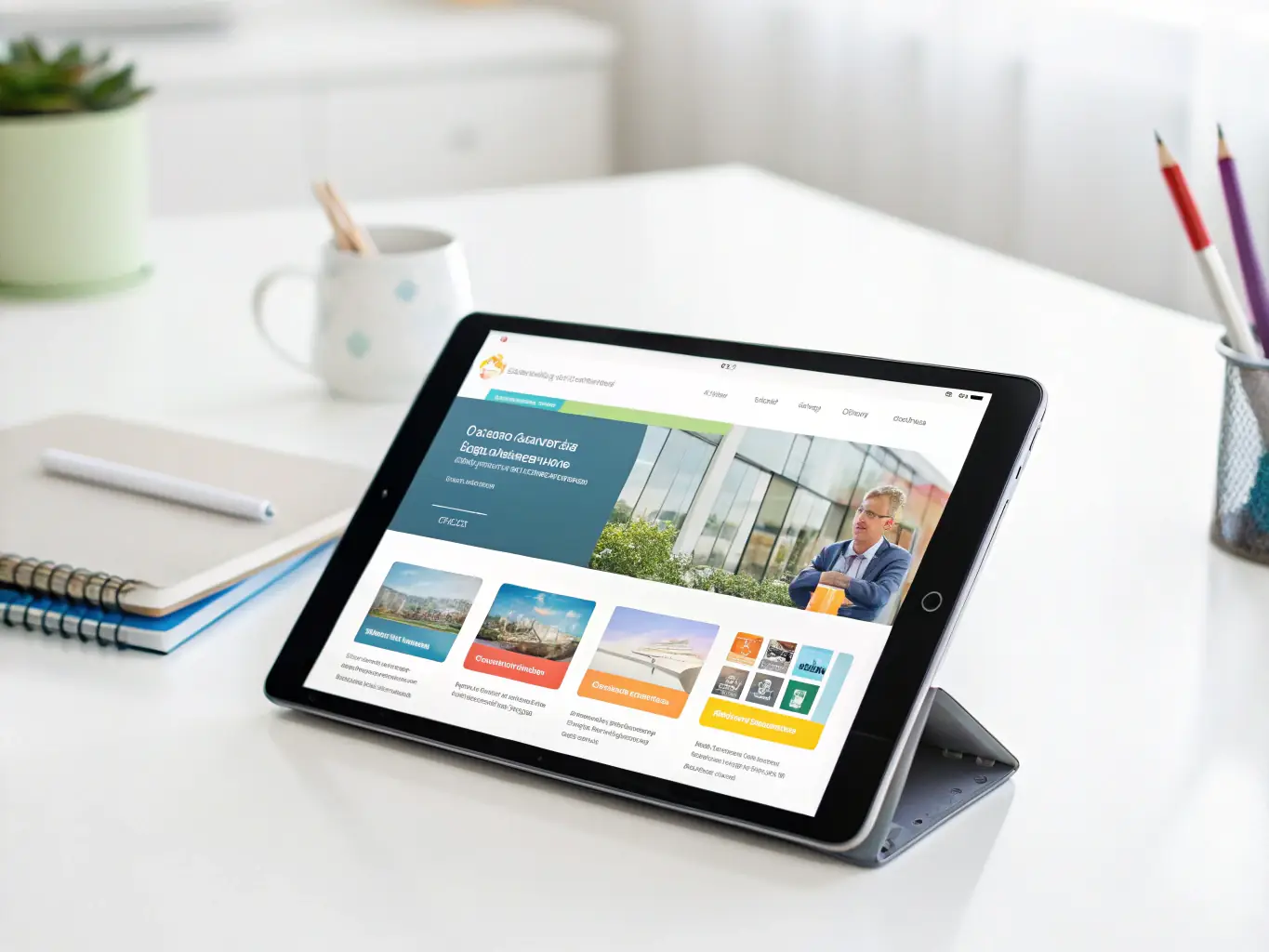 A clean, modern UI/UX design concept featuring a user-friendly interface with intuitive navigation and a focus on visual appeal, showcasing the agency's expertise in creating engaging digital experiences.