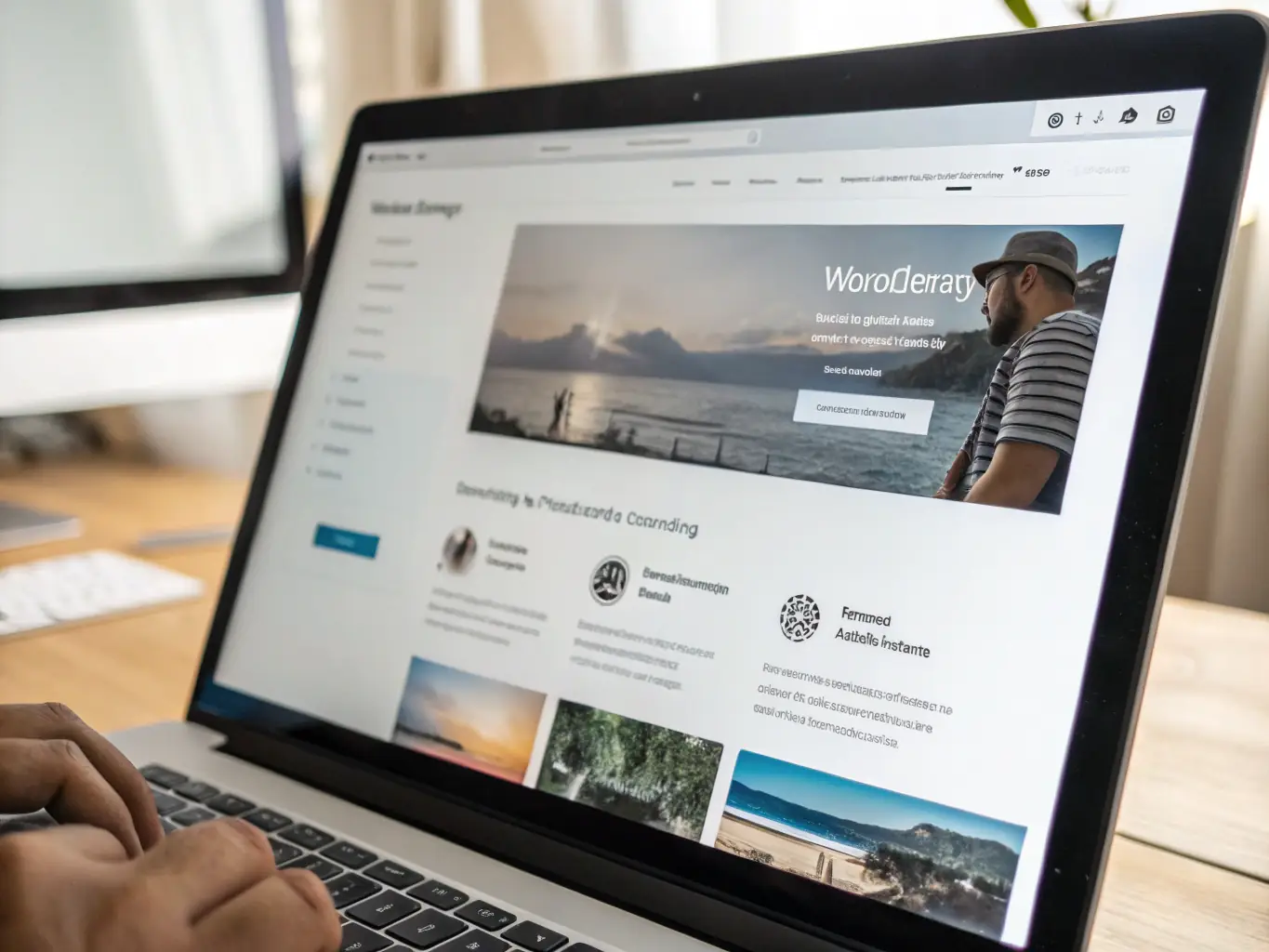 A custom WordPress theme showcasing a unique design tailored to a specific brand, highlighting the agency's ability to create bespoke online experiences that stand out from the competition.